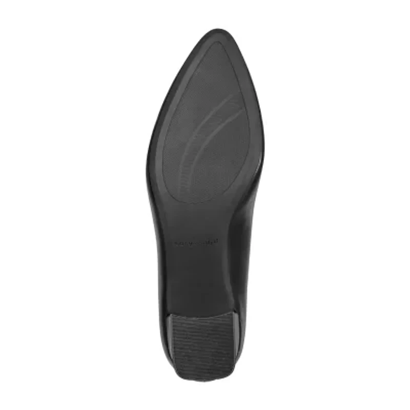Easy Spirit Nicole Womens Round Block Heel Pumps