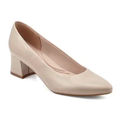 Easy Spirit Nicole Womens Round Block Heel Pumps