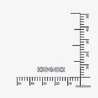 Diamonart® Cubic Zirconia Sterling Silver Eternity Band Ring