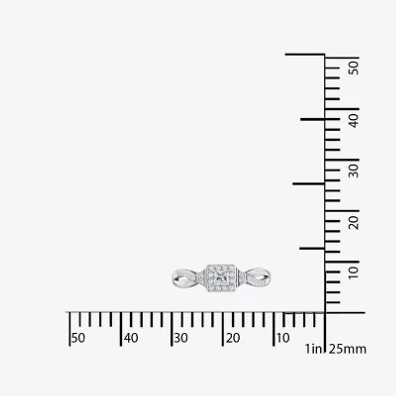 DiamonArt® Womens 3/8 CT. T.W. White Cubic Zirconia Sterling Silver Promise Ring