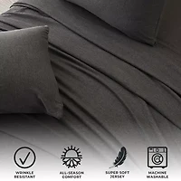 Linery Heathered Jersey Sheet Set