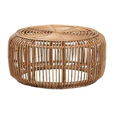 Aliane Rattan Round Rattan Coffee Table