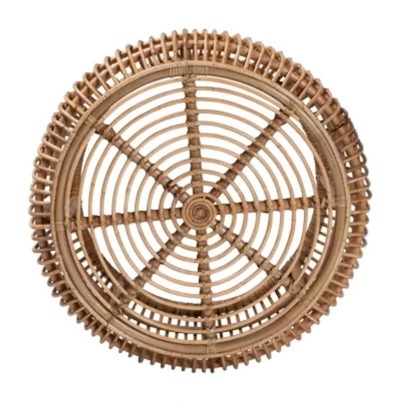 Aliane Rattan Round Rattan Coffee Table