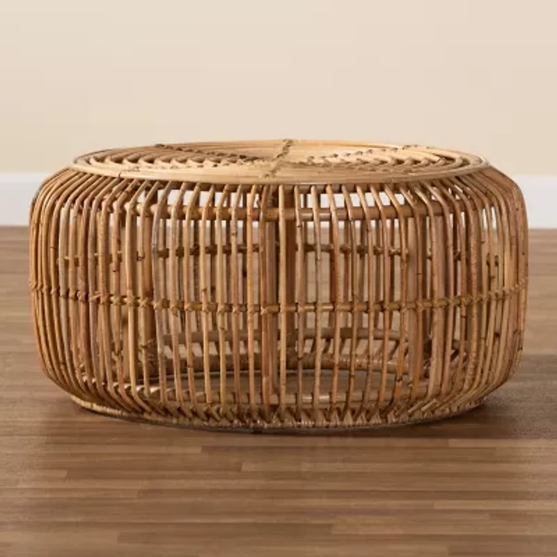 Aliane Rattan Round Rattan Coffee Table