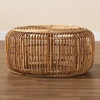 Aliane Rattan Round Rattan Coffee Table