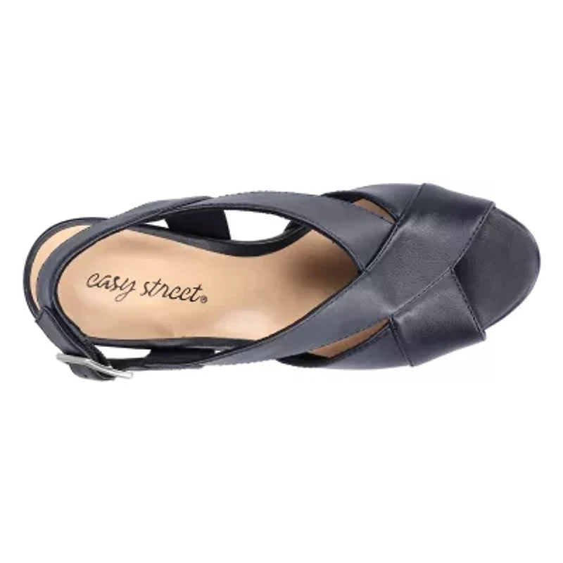 Easy Street Womens Christy Heeled Sandals