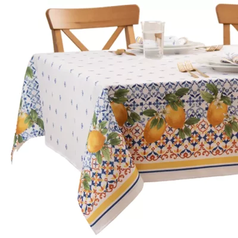 Elrene Home Fashions Capri Lemon Tablecloth