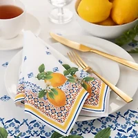 Elrene Home Fashions 4-pc. Capri Lemon Napkin Set
