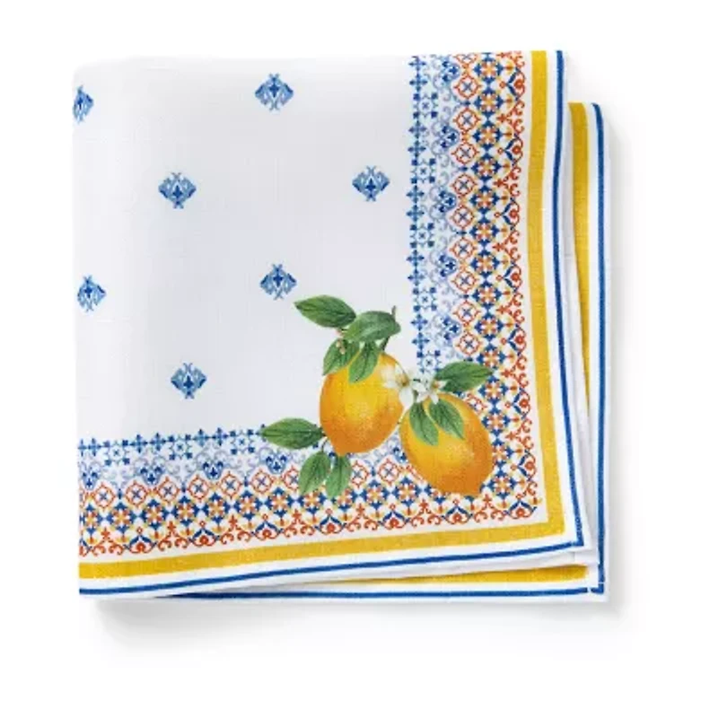 Elrene Home Fashions 4-pc. Capri Lemon Napkin Set