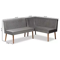 Alvis 2-pc. Bench