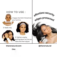 The Renatural Wig Fix Transparent Headband Womens Headband