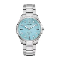 Bulova Performance Womens Silver Tone Stainless Steel Bracelet Watch 96p248