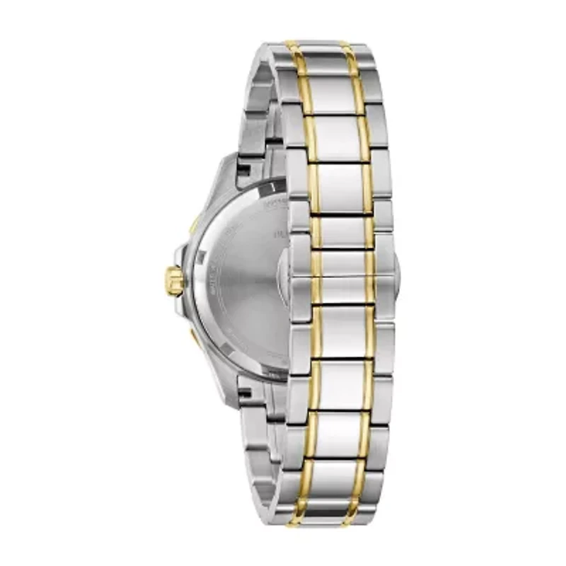 Bulova Performance Womens Two Tone Stainless Steel Bracelet Watch 98p227