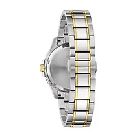 Bulova Performance Womens Two Tone Stainless Steel Bracelet Watch 98p227