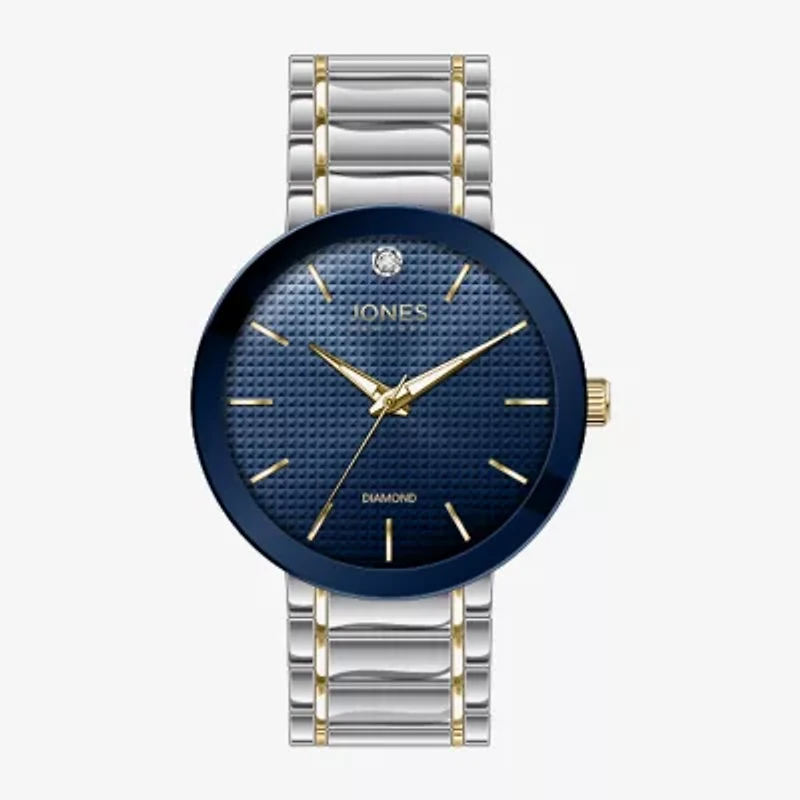 Jones N.Y. Mens Two Tone Bracelet Watch 3501s-42-J34