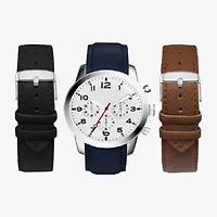 American Exchange Mens Blue Strap Watch 5317s-42-B05