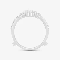 (I / Si2) Womens 1 CT. T.W. Lab Grown White Diamond 14K Gold Ring Guard