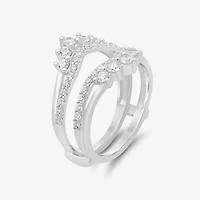 (I / Si2) Womens 1 CT. T.W. Lab Grown White Diamond 14K Gold Ring Guard