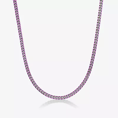 Mens Stainless Steel Curb Chain Necklace