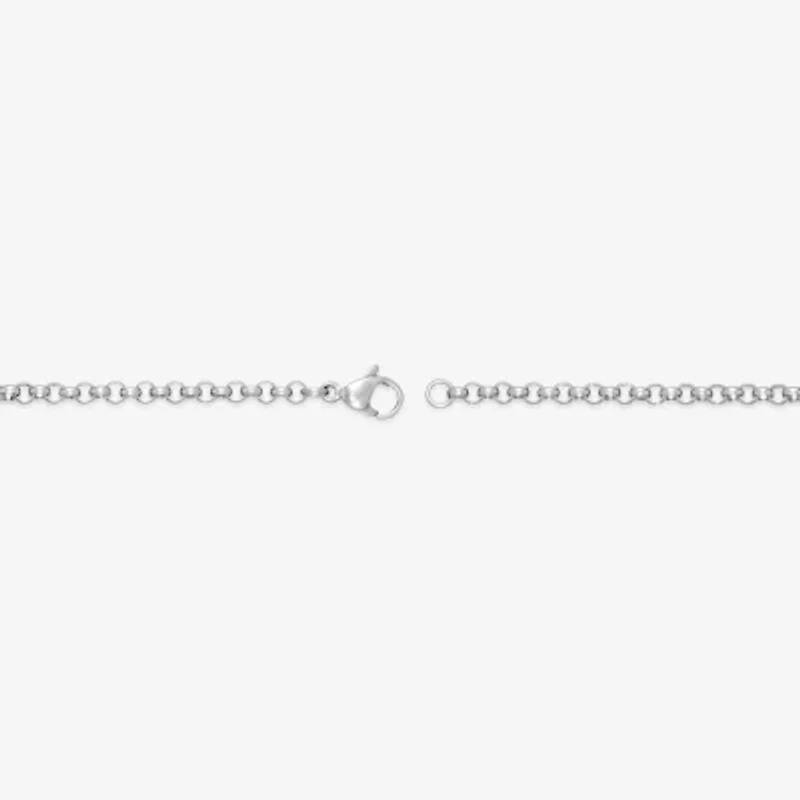 Mens Stainless Steel 18" 2mm Rolo Chain