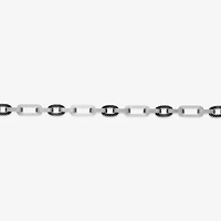 Mens Stainless Steel 9 Inch Solid Link Chain Bracelet
