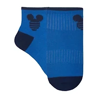 Little & Big Kid Boys 8 Pair Mickey Mouse Quarter Ankle Socks