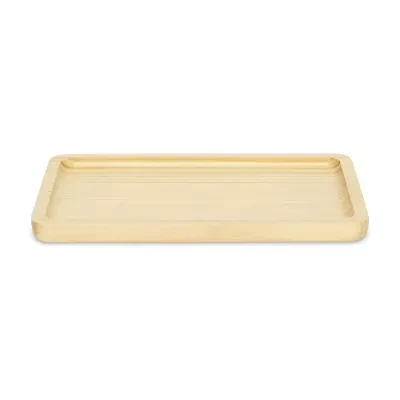 Cheungs Rectangular Natural Wood Glossy Decorative Tray