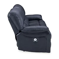 Signature Design By Ashley Leesworth Dual Power Leather Reclining Sofa