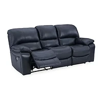Signature Design By Ashley Leesworth Dual Power Leather Reclining Sofa