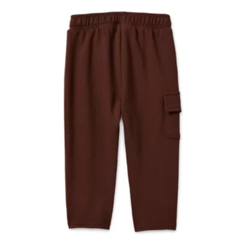 Okie Dokie Baby Boys Tapered Regular Fit French Terry Jogger Pant