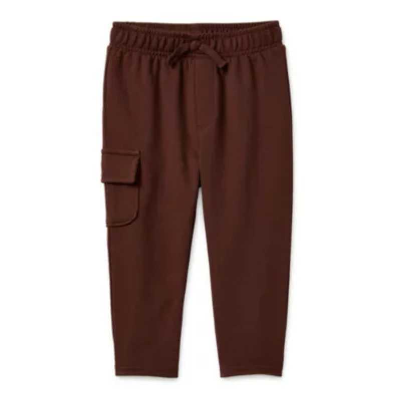 Okie Dokie Baby Boys Tapered Regular Fit French Terry Jogger Pant