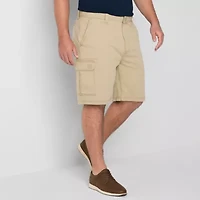 St. John's Bay Mens 10" Mid Rise Big and Tall Adaptive Stretch Fabric Adjustable Features Easy-on + Easy-off Cargo Short