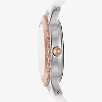 Skechers Womens Crystal Accent White Strap Watch Sr6235