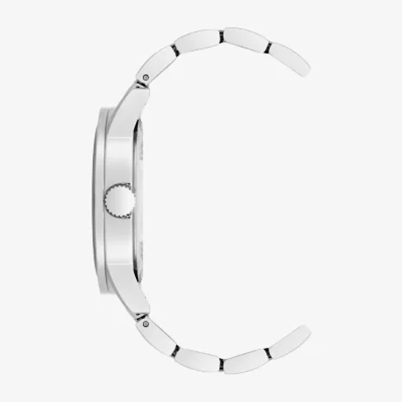 Armitron Mens Silver Tone Stainless Steel Bracelet Watch 20/5576bksv