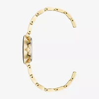 Armitron Womens Gold Tone Stainless Steel Bracelet Watch 75/5927bkgp