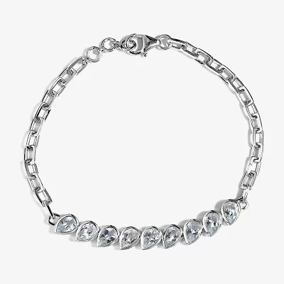 Limited Quantities! Womens Sterling Silver 7.5 Inch Solid Paperclip Chain Bracelet