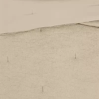 Truly Soft Textured Waffle Midweight Comforter Set