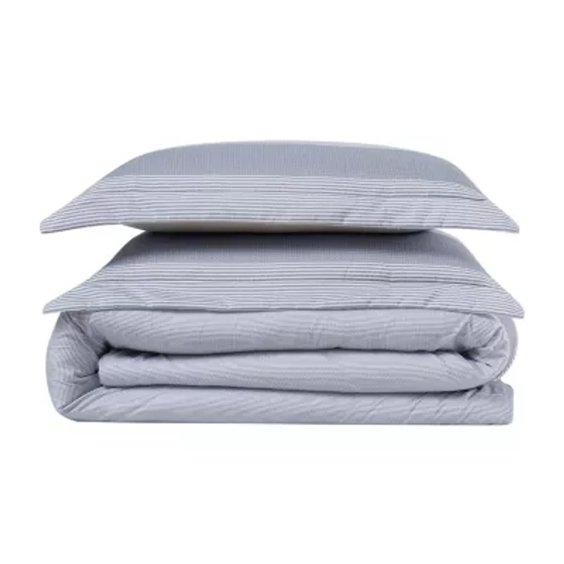 Truly Soft Grey Multi Stripe Duvet Cover Set
