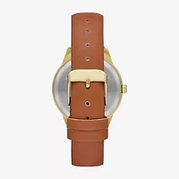 Womens Crystal Accent Brown 5-pc. Watch Boxed Set Fmdjset727