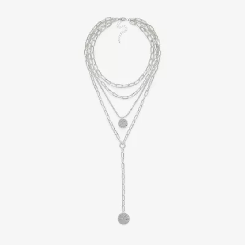 Bold Elements Silver Tone Womens 20 Inch Strand Necklace