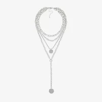 Bold Elements Silver Tone Womens 20 Inch Strand Necklace