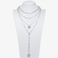 Bold Elements Silver Tone Womens 20 Inch Strand Necklace