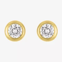 Diamond Addiction (H-I, Vs1) 1 CT. T.W. Lab Grown White Diamond 10K Gold 7mm Round Stud Earrings