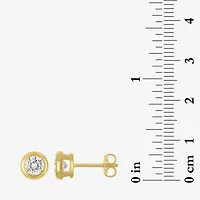 Diamond Addiction (H-I, Vs1) 1 CT. T.W. Lab Grown White Diamond 10K Gold 7mm Round Stud Earrings