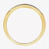 (H-I / I1) Womens 1/2 CT. T.W. Lab Grown White Diamond 14K Gold Over Silver Side Stone Bridal Set