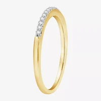 (H-I / I1) Womens 1/2 CT. T.W. Lab Grown White Diamond 14K Gold Over Silver Side Stone Bridal Set