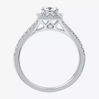 I Said Yes (H-I/I1) Womens 1 CT. T.W. Lab Grown White Diamond Sterling Silver Side Stone Engagement Ring