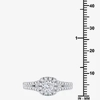 I Said Yes (H-I/I1) Womens 1 CT. T.W. Lab Grown White Diamond Sterling Silver Side Stone Engagement Ring