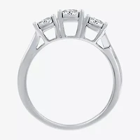 I Said Yes (H-I / I1) Womens 1/2 CT. T.W. Lab Grown White Diamond Sterling Silver 3-Stone Engagement Ring