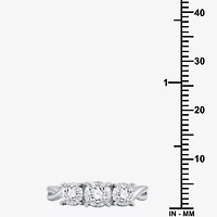 I Said Yes (H-I / I1) Womens 1/2 CT. T.W. Lab Grown White Diamond Sterling Silver 3-Stone Engagement Ring